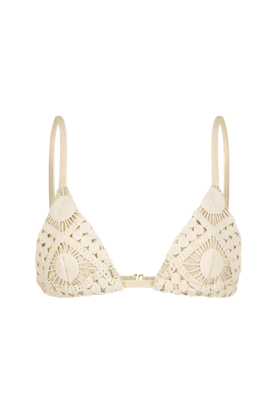 Sara Cristina Sun Bikini In Sol Mesh In White