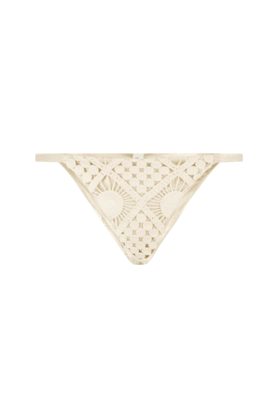 Sara Cristina Sun Bikini In Sol Mesh In White