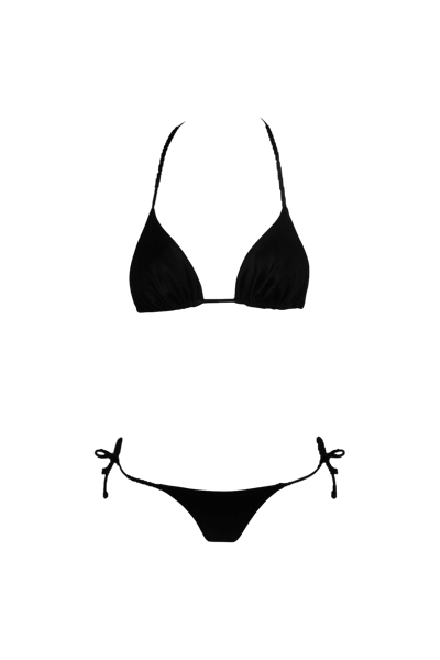 Sara Cristina Triangle Bikini In Black