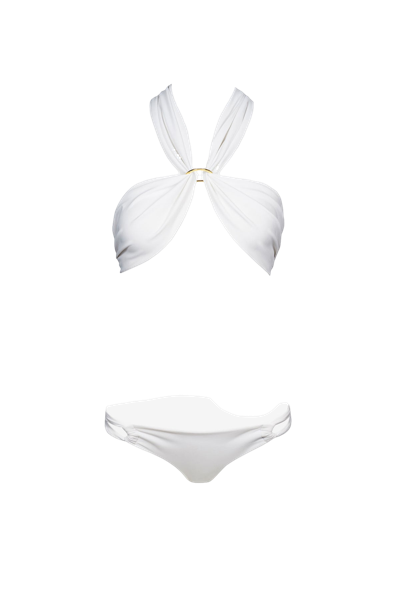 Sara Cristina Wrap Bikini In White