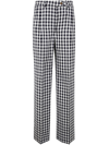 ETRO ETRO GINGHAM PRINTED MID RISE TROUSERS