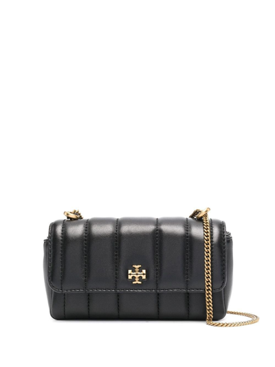 Tory Burch Kira Quilted Leather Crossbody Bag In Black