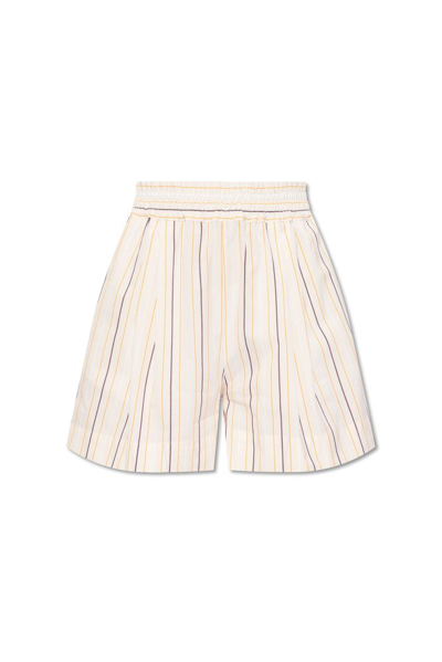 Marni Striped Shorts In Neutrals