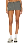 Superdown Beatrix Cargo Skort In Dark Gray