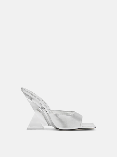 ATTICO MULE ''CHEOPE'' SILVER E CRYSTAL