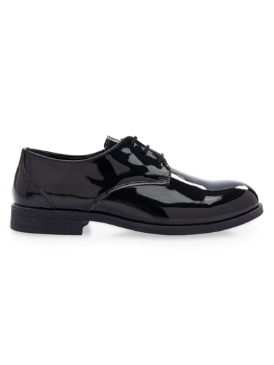 Moustache Patent Leather Oxford Shoes In Black