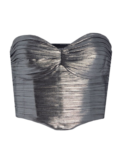 Retroféte Women's Liana Top In Gunmetal