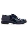 Moustache Kids' Round-toe Patent Oxford Shoes In Navy