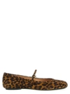 Gianvito Rossi Carla Leopard-print Suede Mary Jane Ballet Flats