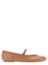 Gianvito Rossi Womens  Carla Ribbon-buckle Leather Flats