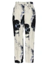 Alexander Mcqueen Women Viscose Trouser With Floral Print