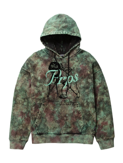 Prps Men's Angel Logo Tie-dye Camo Hoodie In Green Glow