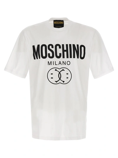 Moschino T-shirt-52 Nd  Male In White/black