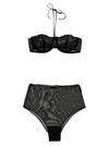 Oseree Gem Necklace Underwear And Body Black