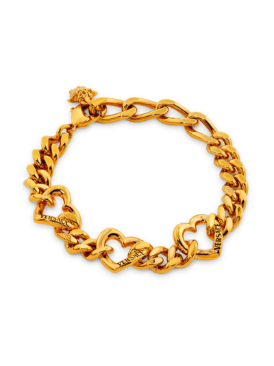 Versace Women's Goldtone Logo Chain Bracelet In Yellow Gold