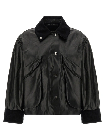 Kassl Editions Black Coated Jacket
