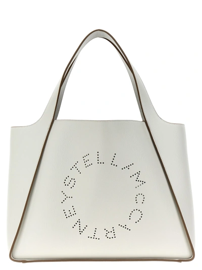 Stella Mccartney Logo Shopping Bag Tote Bag White