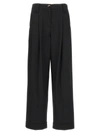Ganni Drapey Schwarze Palazzo Hose