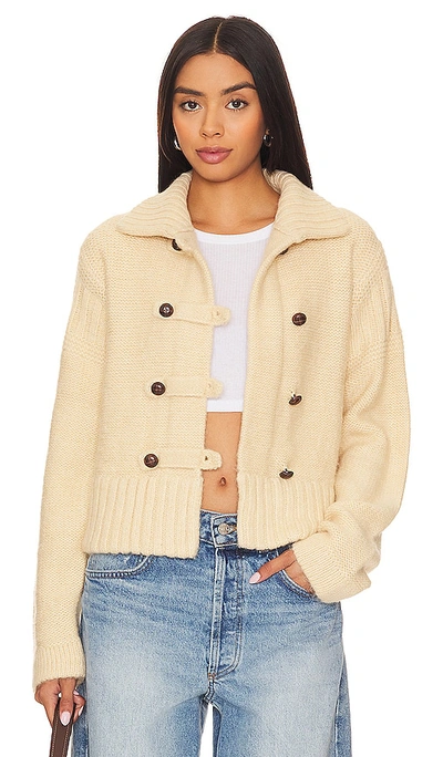 Steve Madden Martha Cardigan In Natural