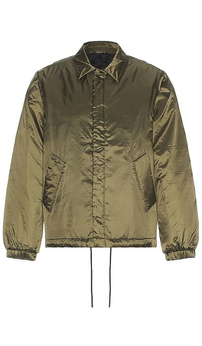 Saturdays Surf Nyc Cooper Quilted Lined Jacket In Army Green