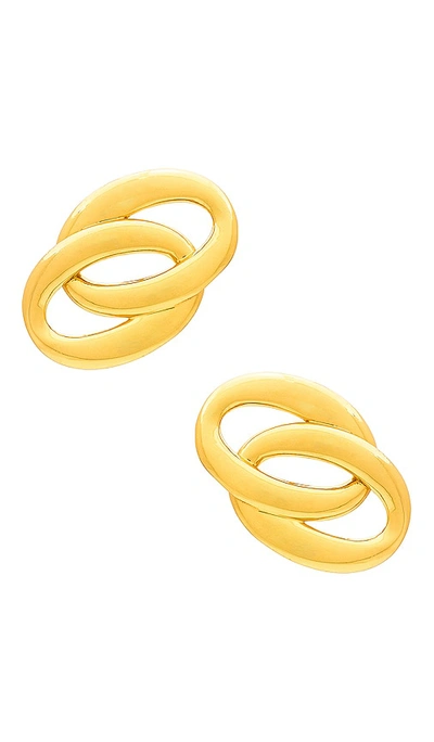 Aureum Blair Earrings In Gold Plated Brass