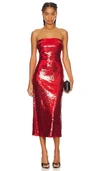Yumi Kim Ariana Dress In Red Sequin