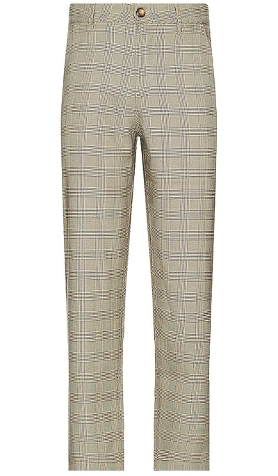 Bound Houndstooth Check Trouser In Neutral