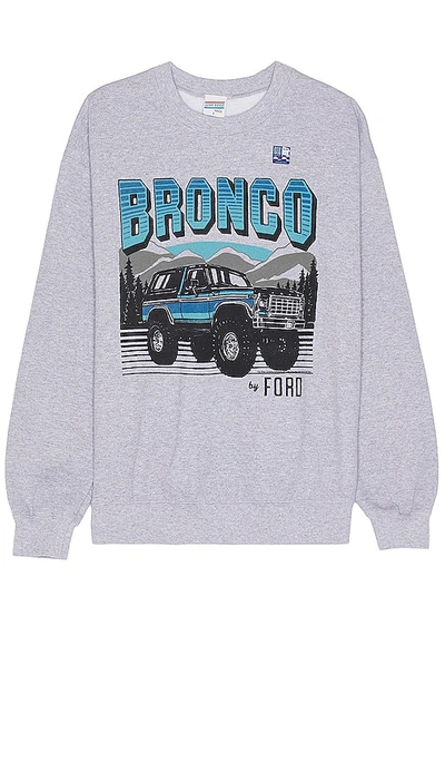 Junk Food Bronco By Ford Sweatshirt In Heather Grey