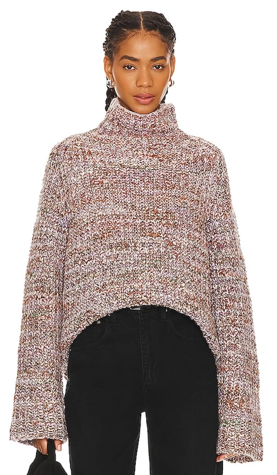 Rag & Bone Daphne Turtleneck Sweater In Purple Multi