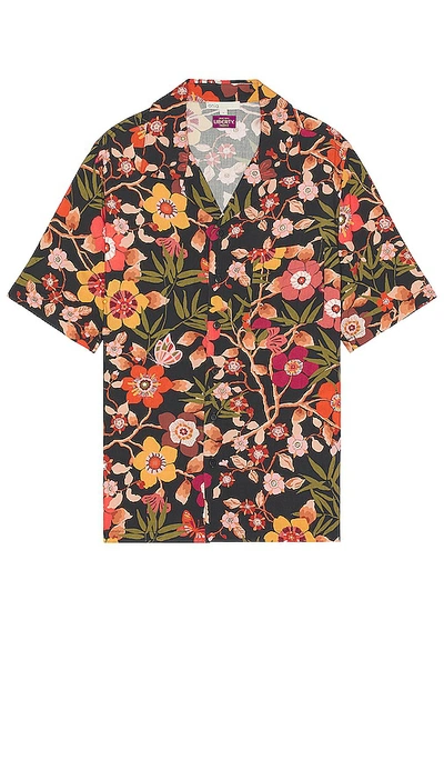 Onia Vacation Liberty Pavilion Shirt In Black Multi