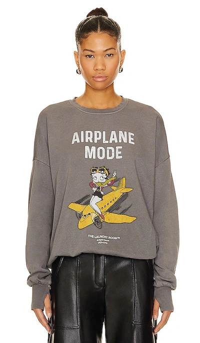 The Laundry Room Betty Airplane Mode Jumper In Gravity Grey
