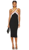 Le Superbe Dragon Fruit Maxi Dress In Precious Metal Black