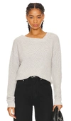 BOBI ASYMMETRIC NECK SWEATER