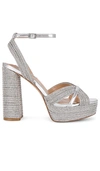 Steve Madden Laurel Platform Sandal In Rhinestone