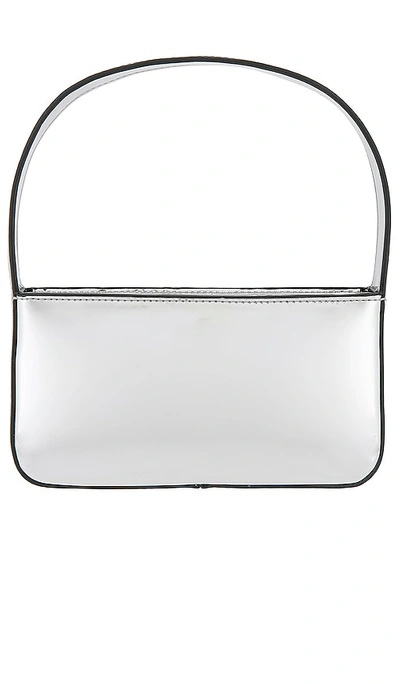 Weworewhat Top Handle Bag In Silver