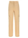 MICHAEL KORS SATIN CARGO PANTS BEIGE