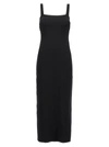 Helmut Lang Black Stretch Midi Dress