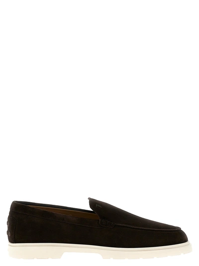 Tod's Suede Loafers Brown