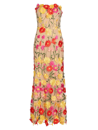 As It May Women's Arlene Embroidered Floral Gown In Multi Floral