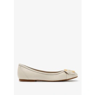 SEE BY CHLOÉ CHANY WHITE BALLET FLATS