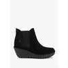 Fly London Fly Long Bagu Wedge Chelsea Boot In Black