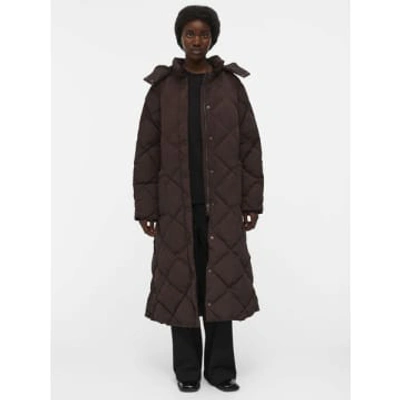 Object Ally Oversize Down Jacket In Brown