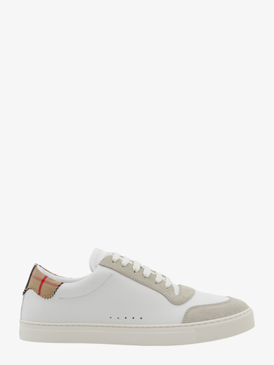 Burberry Man Sneakers Man White Sneakers In Neutral White