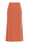 Chloé Flared Maxi Skirt In Orange