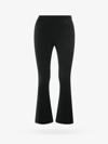 Courrèges Tailored Bootcut Pants In Technical Jersey In Black