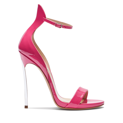 CASADEI CASADEI CAPPA BLADE SANDAL PATENT LEATHER - WOMAN SANDALS FUCHSIA 37.5