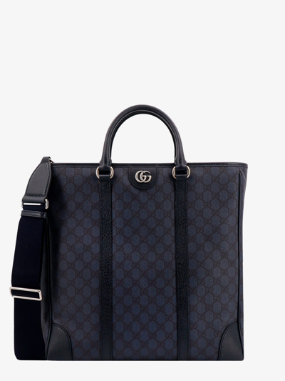 Gucci Medium Ophidia Tote Bag In Blue