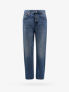 Gucci Cotton Jeans With Back Logo Patch In Blue