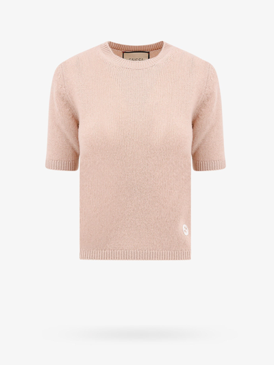 Gucci Woman Sweater Woman Pink Knitwear
