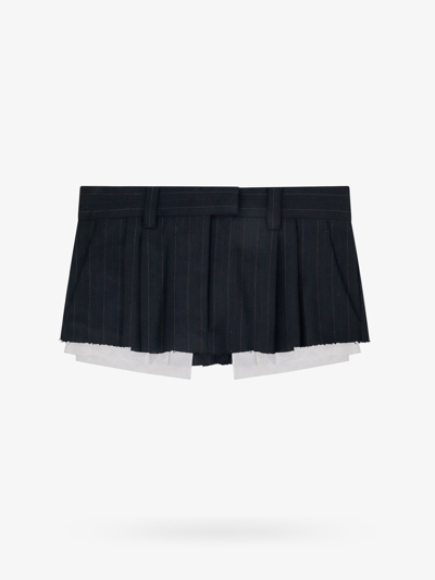 Miu Miu Woman Skirt Woman Blue Skirts